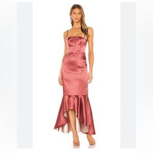 NBD Amorette Gown in Pink & Ivory